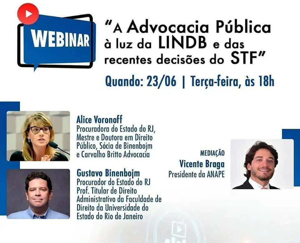Primeiro Webinar da ANAPE acontece nesta terça, 23