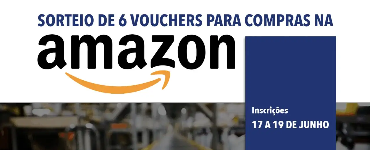Inscrições abertas para concorrer a vouchers da Amazon